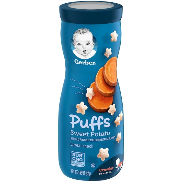 Gerber Puffs Sweet Potato Baby Snack 1.48 Oz., PK6